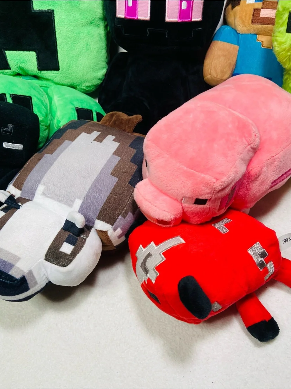 Minecraft Plush Toys Lot Giant Minecraft Lot Alex Zombie Creeper Video Game Toys